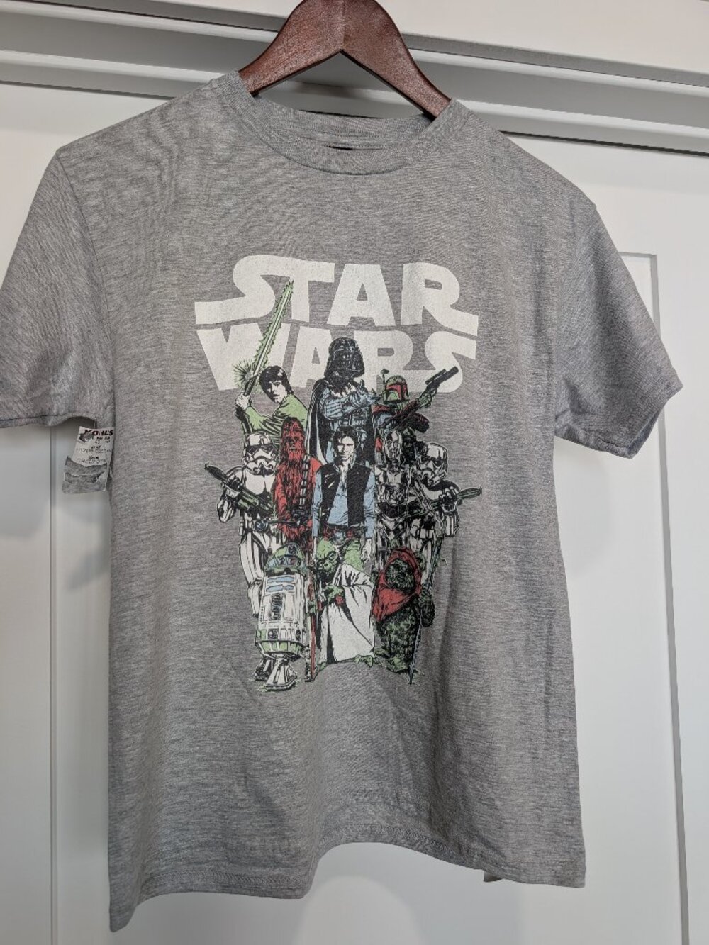 Youth Large Grey Star Wars Graphic T-shirt